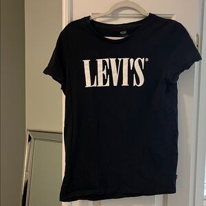 Levi's Black Tee with White Logo